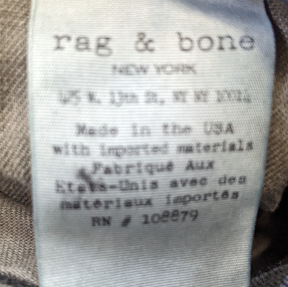 Rag & Bone O Ring Dive Capri skinny cropped zipper jeans 26 - Picture 7 of 10